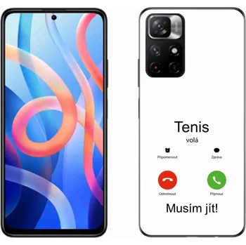 Pouzdro na mobilní telefon Gelový kryt mmCase na Xiaomi Redmi Note 11S 5G - tenis volá bílé pozadí
