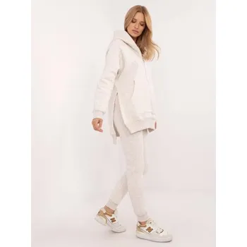 Světle béžový melanžový základní komplet s kalhotami