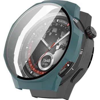 Příslušenství k chytrým hodinkám VSECHNONAMOBIL 91987 PC FULL COVER Plastový kryt se sklem pro Huawei Watch GT 5 Pro 46mm zelený
