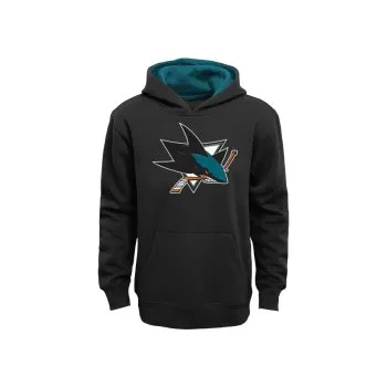 Chlapecká mikina Dětská Mikina NHL Outerstuff San Jose Sharks Prime Pullover Fleece (černá), Velikost 10-12 let (150 - 160 cm)