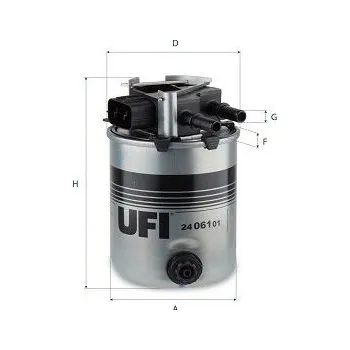 Autodíl Palivový filtr UFI 24.061.01