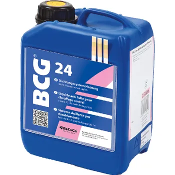 Příslušenství ke kotli BCG - BaCoGa - Německo | BCG 24 - chemický těsnící přípravek pro topné systémy (na topení, do radiátorů) - tekuté těsnění - 5 litrů BCG 24