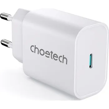 ChoeTech USB-C PD PPS Samsung Super Fast Charging 25W Charger White