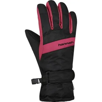 Rukavice Dětské rukavice Hannah CLIO JR 13/14 Černá, Růžová