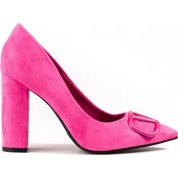 Dámské lodičky Dámské fuchsiové semišové lodičky 23-2246FU Velikost: 36