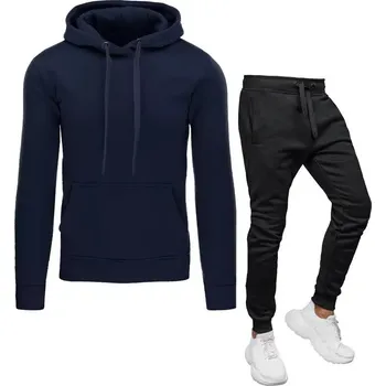 Tmavě modro-černá pánská tepláková souprava AX0631z Velikost: 2XL