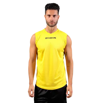 Pánské tričko tričko givova SMANICATO One žlutá 0007 M