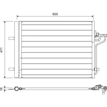 Výparník klimatizace Kondenzátor, klimatizace VALEO 814390