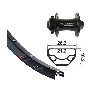 Ráfek na kolo kolo zapletené 29“ XLC Rodi Black Rock disk 622-21 přední 32 děr Niro