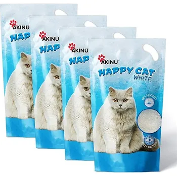 Akinu Happy cat white 3,6 l multipack 4 ks