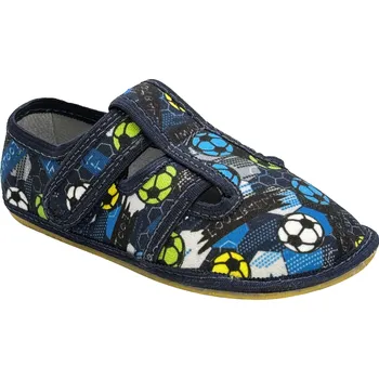 Chlapecké bačkory Dětská textilní barefoot obuv Bighorn MAHURY 5101 C Velikost: 29