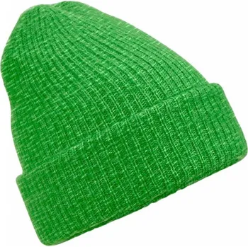 Čepice Beechfield Čepice z luxusní příze měkké na dotek a s manžetou pro dekoraci Barva: zelená výrazná