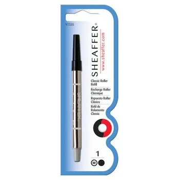 Sheaffer, Náplň do Rollerů, (M) střední, černá, blistr