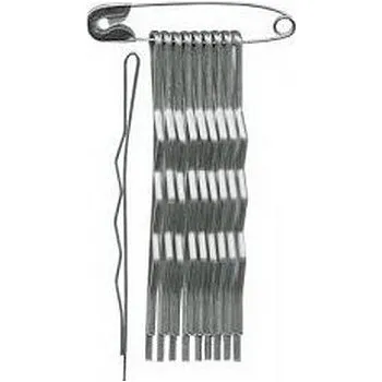 Duko Vlasové spony nikl 7 cm 10 kusů