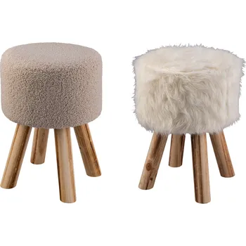 Stolička LIVARNO home Stolička s kožešinou