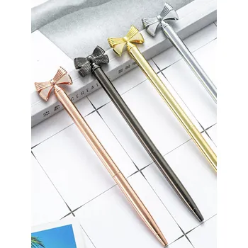 Barevné metalické propisky s mašlí Barva: černá