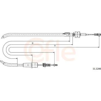 Lanko parkovací brzdy Lanko plynu COFLE 11.1246