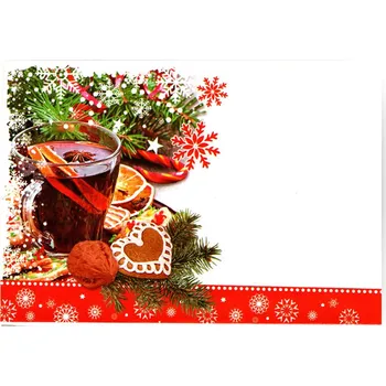 Obálka Aria Vánoční obálky 177 x 120 mm - Svařák a perníčky OB99