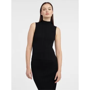 Dámské tričko Černý dámský svetrový top