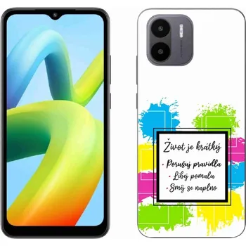 Pouzdro na mobilní telefon Gelový kryt mmCase na Xiaomi Redmi A1 - citát 5 bílé pozadí