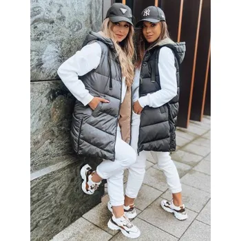 Dámská vesta Tmavě šedá oboustranná dámská vesta ONADE