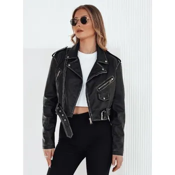 Dámská casual bunda Dámská koženková bunda PALIGOR černá