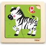 Puzzle na podložce Viga 51317 zebra
