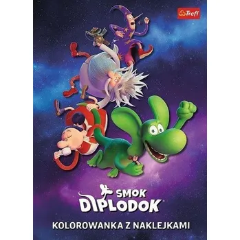 První čtění Smok Diplodok. Kolorowanka z naklejkami - opracowanie zbiorowe