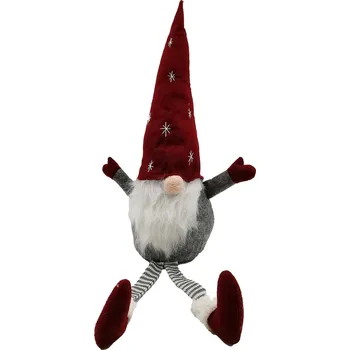 Vánoční dekorace Vánoční skřítek ELFIE 70 cm s dlouhými nožkami vícebarevný