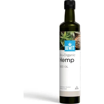 Rostlinný olej BEWIT Konopný olej, BIO - 500 ml