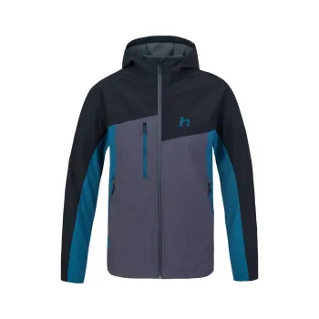 Pánská bunda Hannah CARSTEN II anthracite/sailor blue L; Šedá bunda + DÁREK DLE VÝBĚRU!