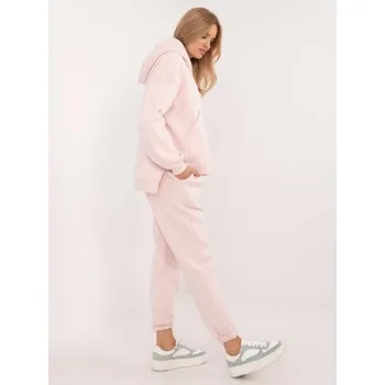 Světle růžová dámská základní souprava s kalhotami