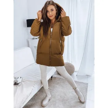 Dámská parka Dámská bunda prošívaná LETLIS hnědá