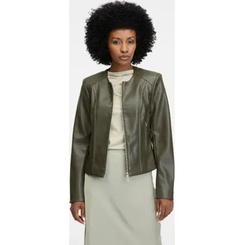 Dámská casual bunda ORSAY Khaki dámská koženková bunda