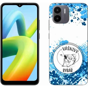 Pouzdro na mobilní telefon Gelový kryt mmCase na Xiaomi Redmi A1 - vášnivý rybář bílé pozadí