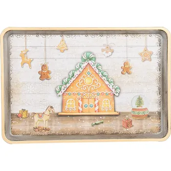 Clayre & Eef - Dekorativní servírovací tác CHRISTMAS 65751