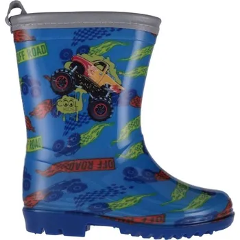 Dívčí obuv Dětské holínky PERLETTI RAIN BOOTS 24/25 Modrá, Mix, Šedá, Žlutá