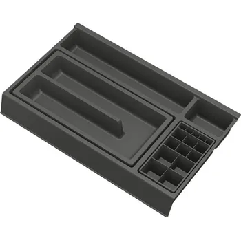 Příborník do zásuvky GOLLINUCCI Koupelnový organizér s přísl. pro hloubku 400 mm, antracit 241x372x53