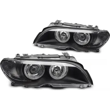 Přední světlomet Přední světla angel eyes BMW E46 Coupe/Cabrio D2S xenon 03-06 černá
