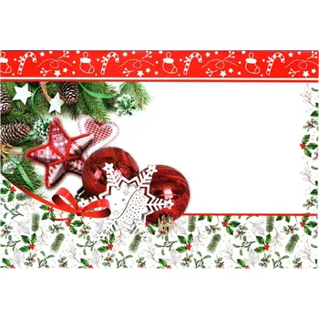 Obálka Aria Vánoční obálky 177 x 120 mm - Ozdoby OB107 Červená