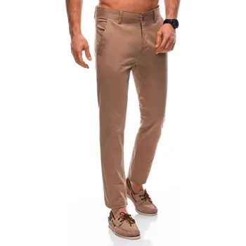 Pánské kalhoty Pánské chino kalhoty 1355P - hnědé - 39