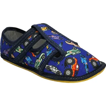 Chlapecké bačkory Dětská textilní barefoot obuv Bighorn MAHURY 5101 B Velikost: 30