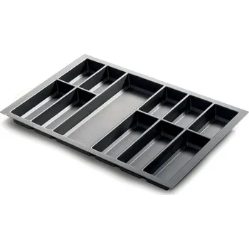 Organizace kuchyně AGOFORM Příborník Classico Kristall SoftTouch černý pro StrongBox 80 (704 x 474 mm)