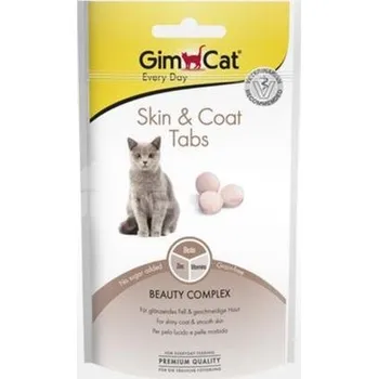 Pamlsek pro kočku GimCat Skin&Coat Tabs 40g
