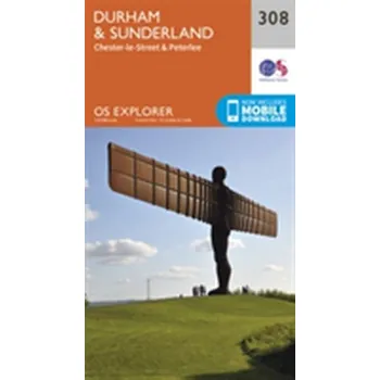 Encyklopedie Durham and Sunderland - Ordnance Survey [EN] (2015, Skládaná mapa, Ordnance Survey)