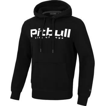 Pánská mikina PitBull West Coast - pánská KP mikina CITY OF DOGS černá L