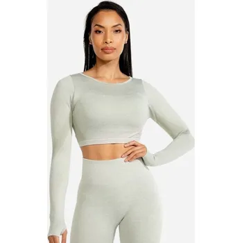Sportovní top Marl Seamless Crop Top Ice - SQUATWOLF šedá S