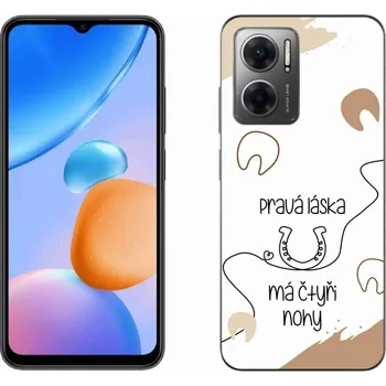 Pouzdro na mobilní telefon Gelový kryt mmCase na Xiaomi Redmi 10 5G - koňský motiv bílé pozadí