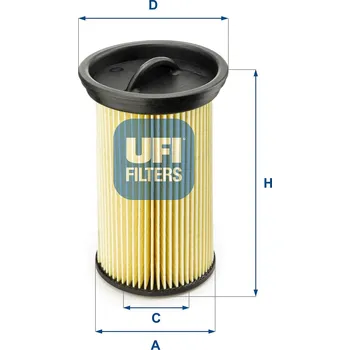 Auto-moto Palivový filtr UFI 26.005.00