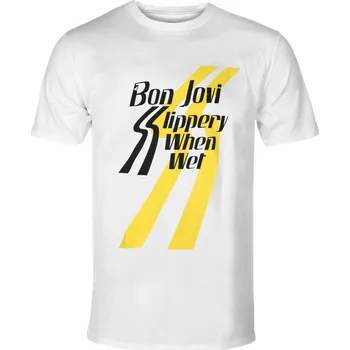 Tričko metal pánské Bon Jovi - Slippery When Wet - ROCK OFF - BONJTS05MW